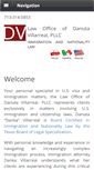Mobile Screenshot of dvimmigrationlaw.com