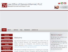 Tablet Screenshot of dvimmigrationlaw.com